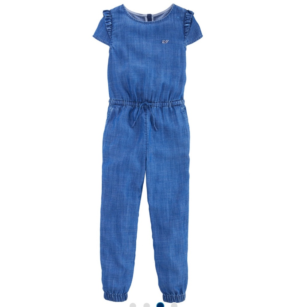 NWT Vineyard Vines Chambray Jumpsuit; 2T